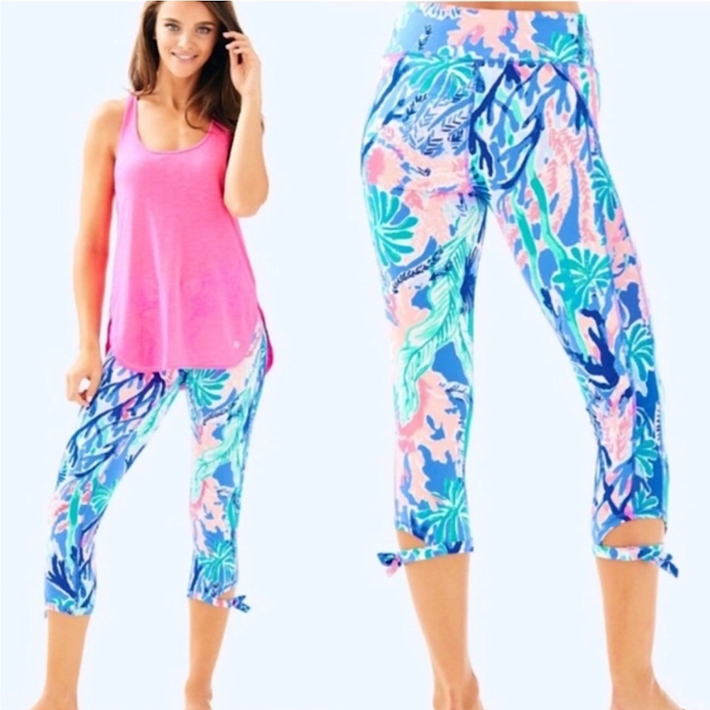 Lilly Pulitzer Vibrant Tropical Print Leggings
